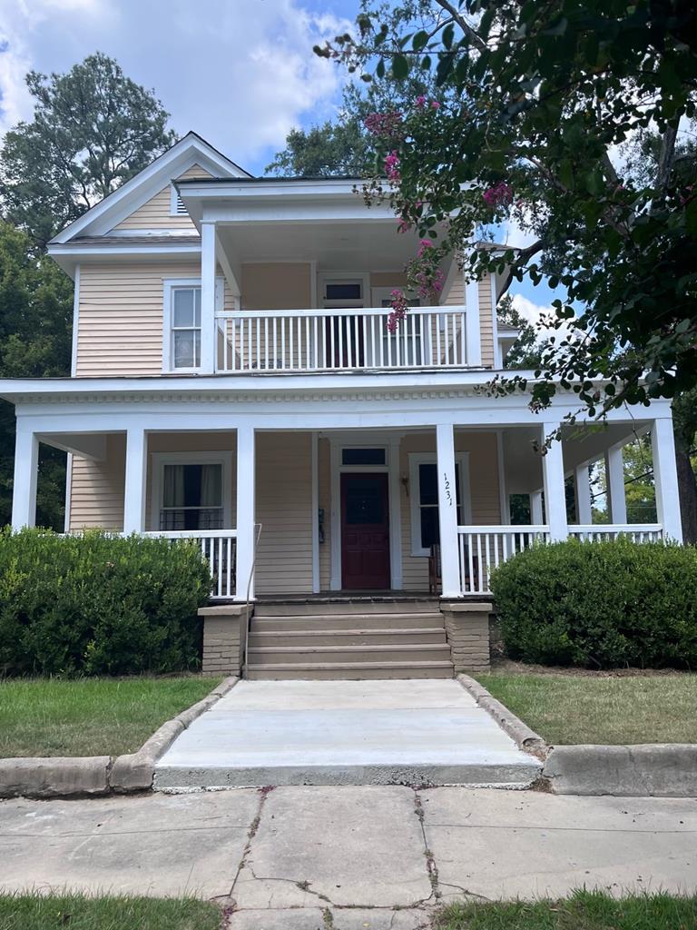 a front view of a house