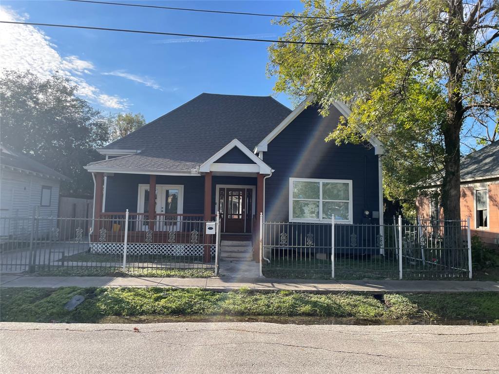 front view of a house with a porch