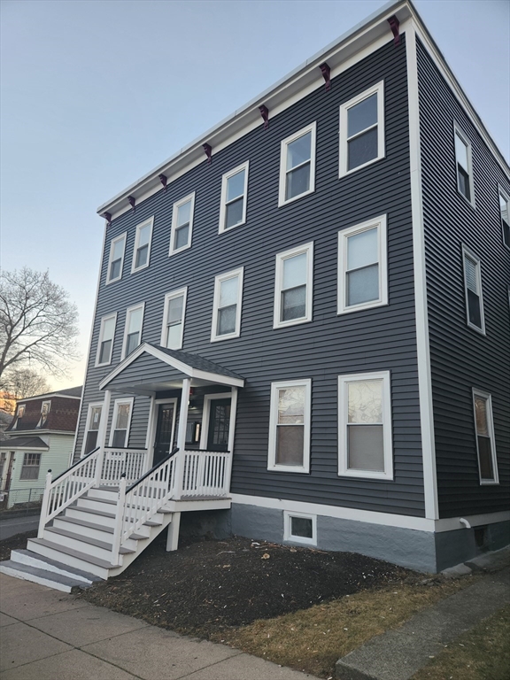 a front view of a house