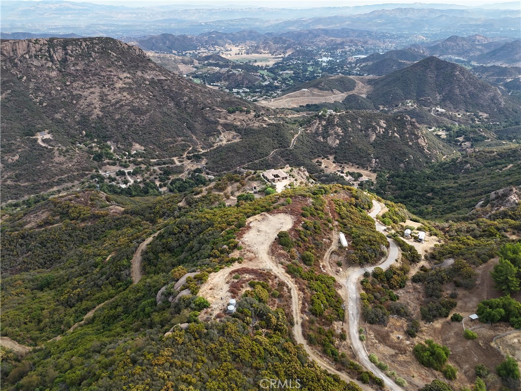 a view of city and mountain