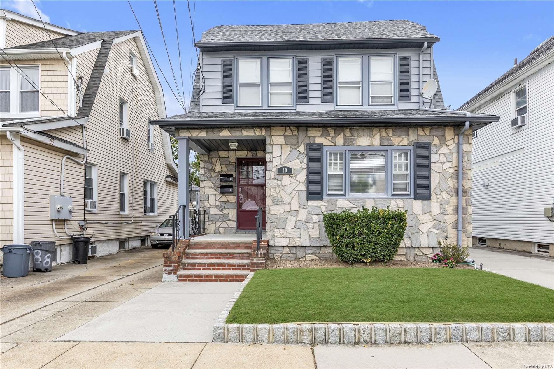 a front view of a house