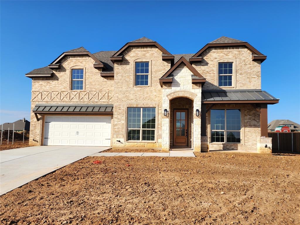 a front view of a house