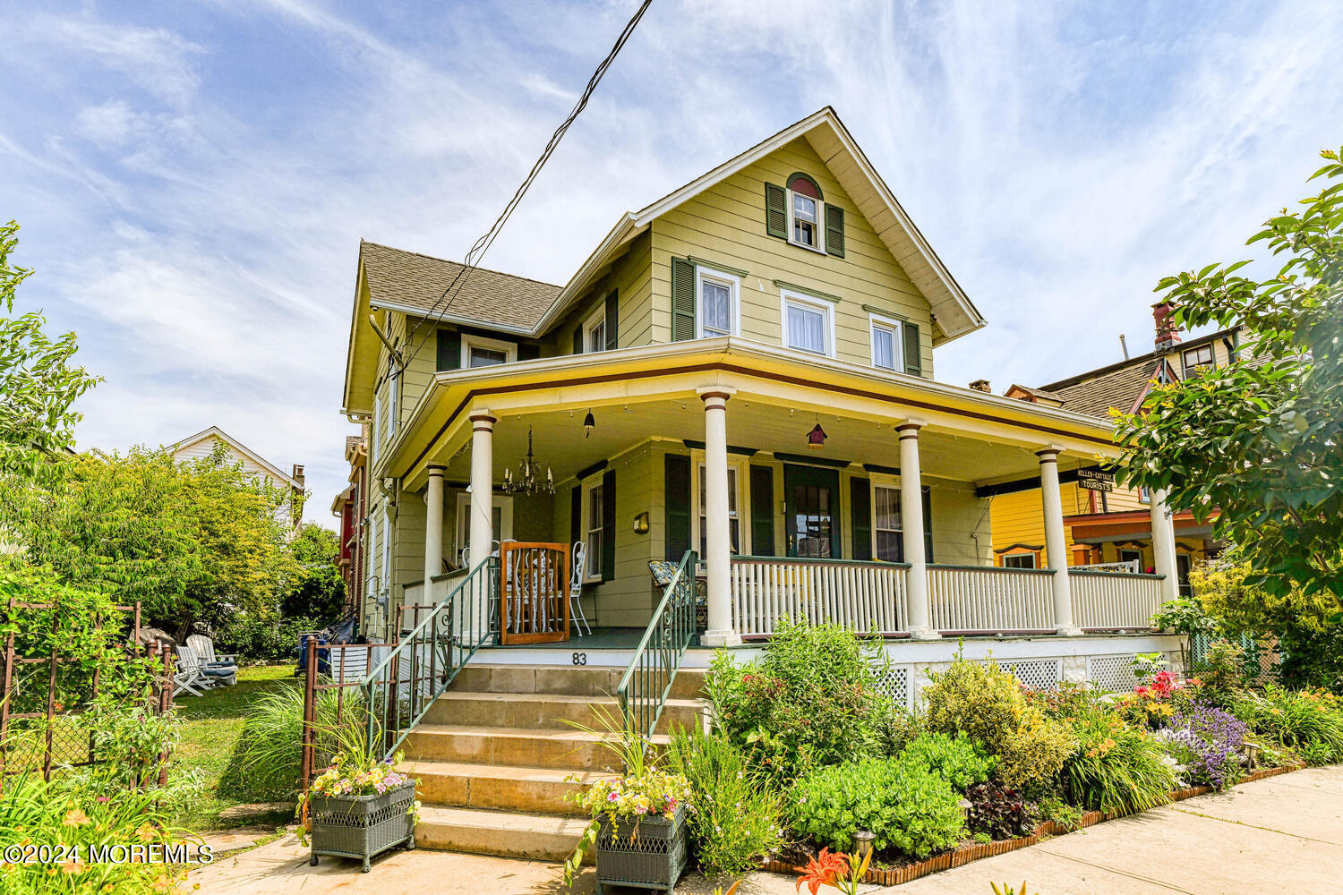 front view of a house with a small yard