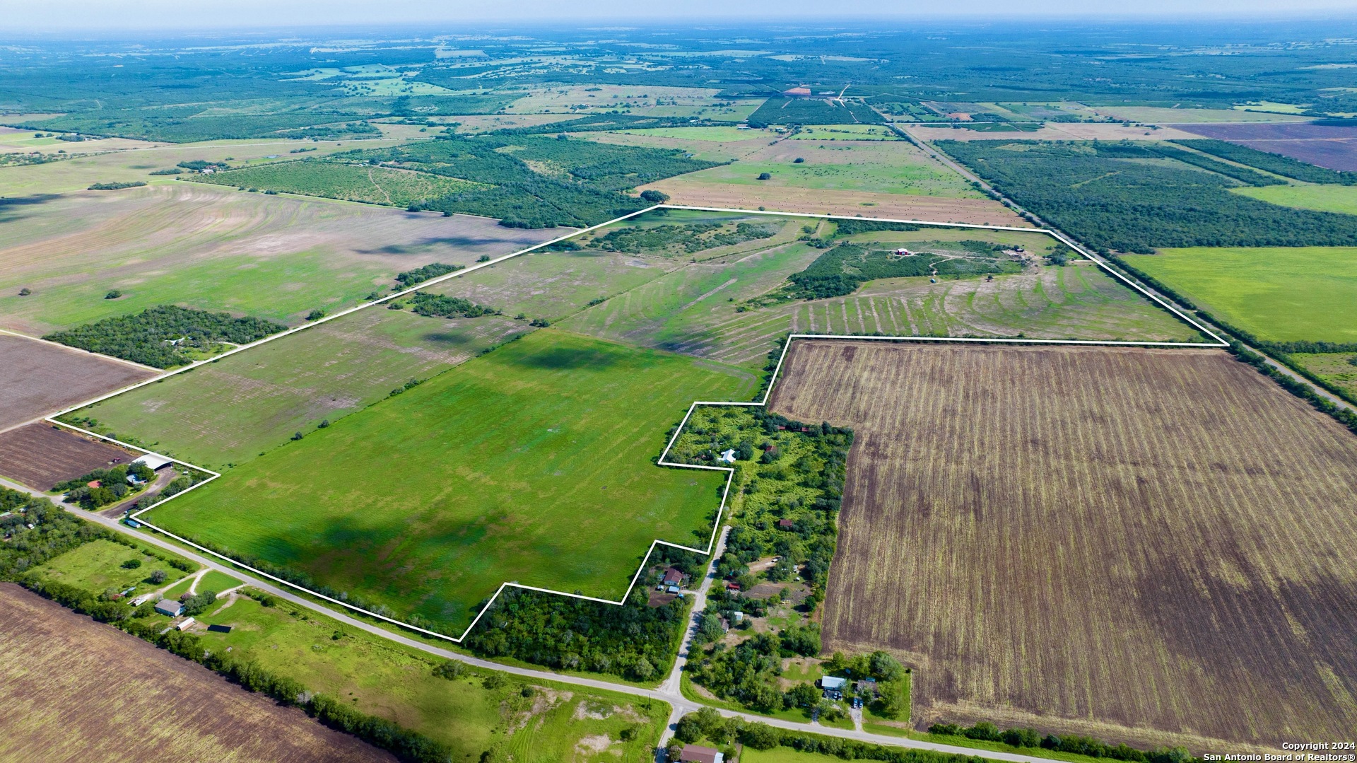 an aerial view of a football ground