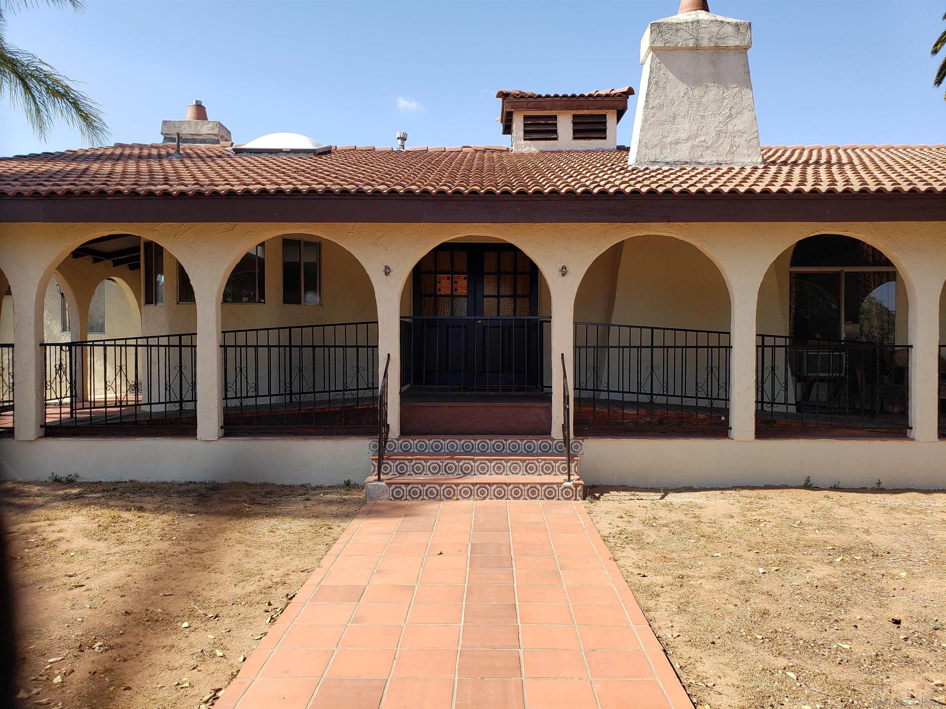 a view of front door