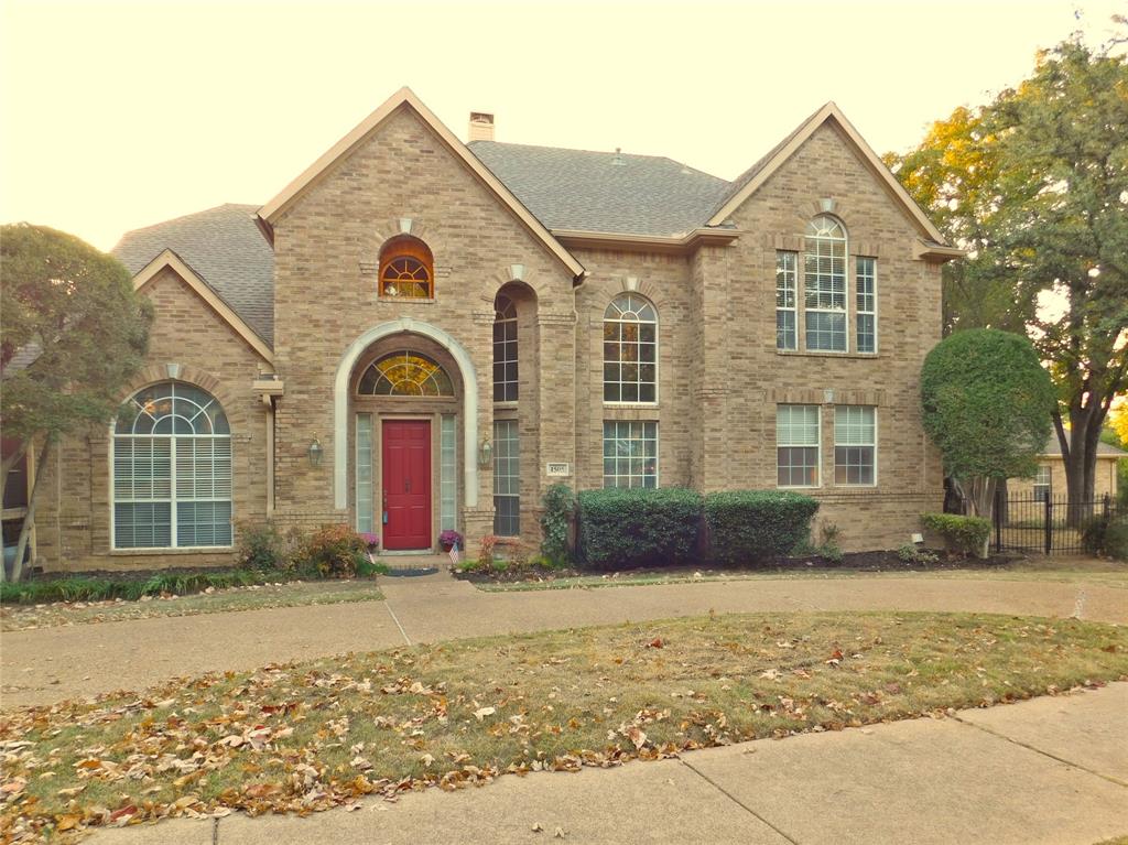 a front view of a house