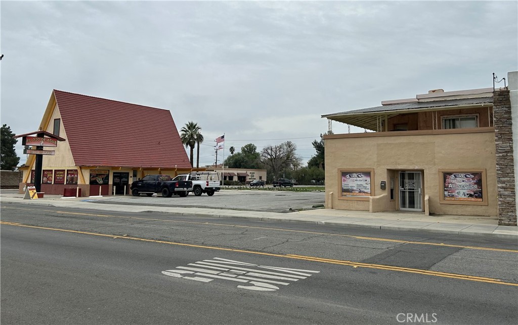 a view of a house and a street