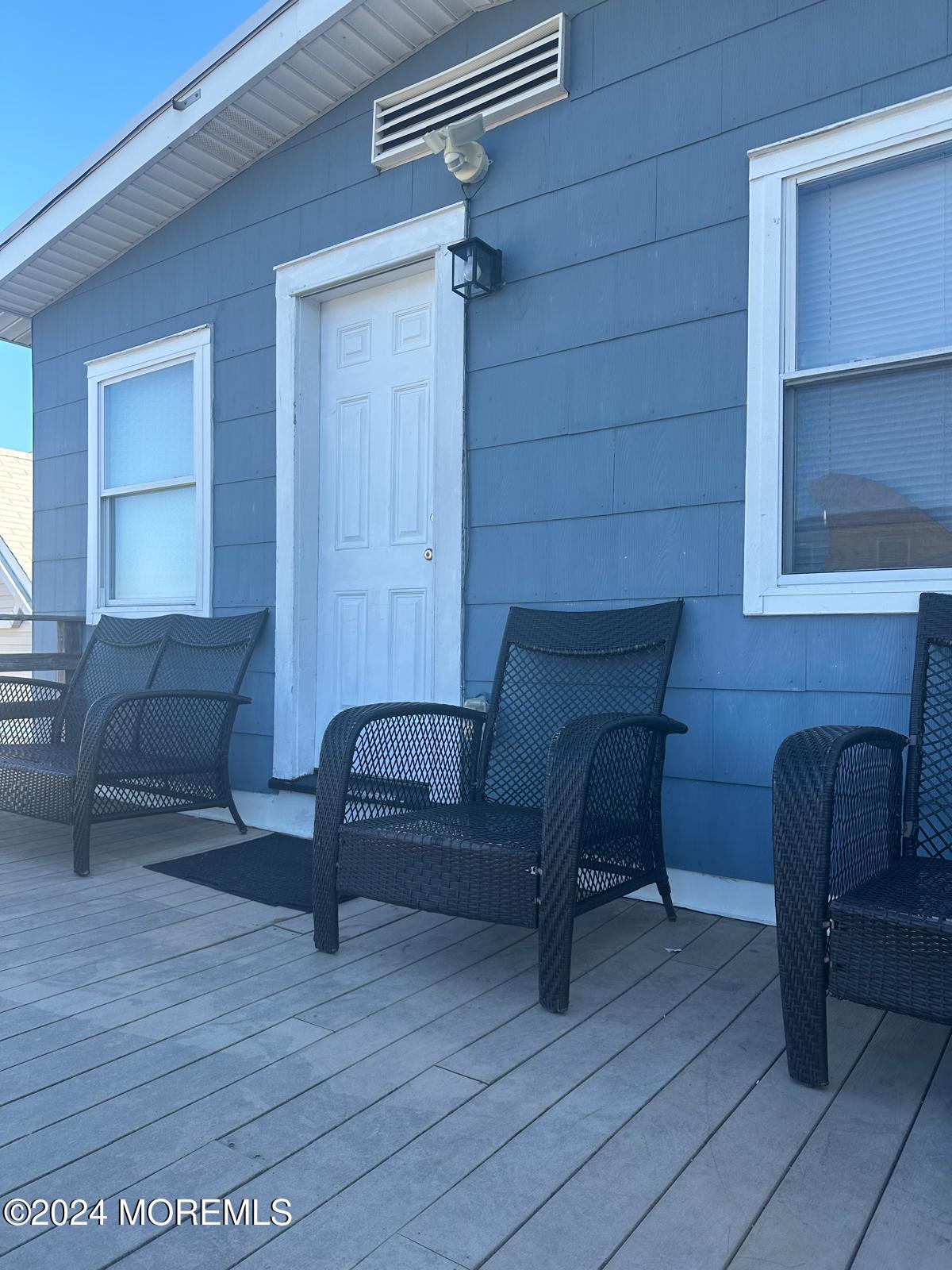 a outdoor living space with furniture