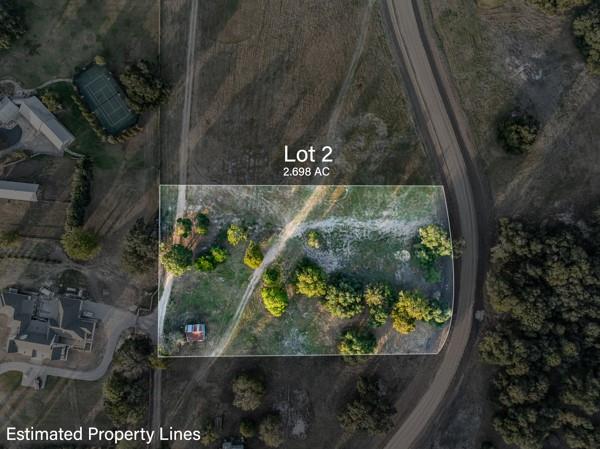 an aerial view of a residential houses