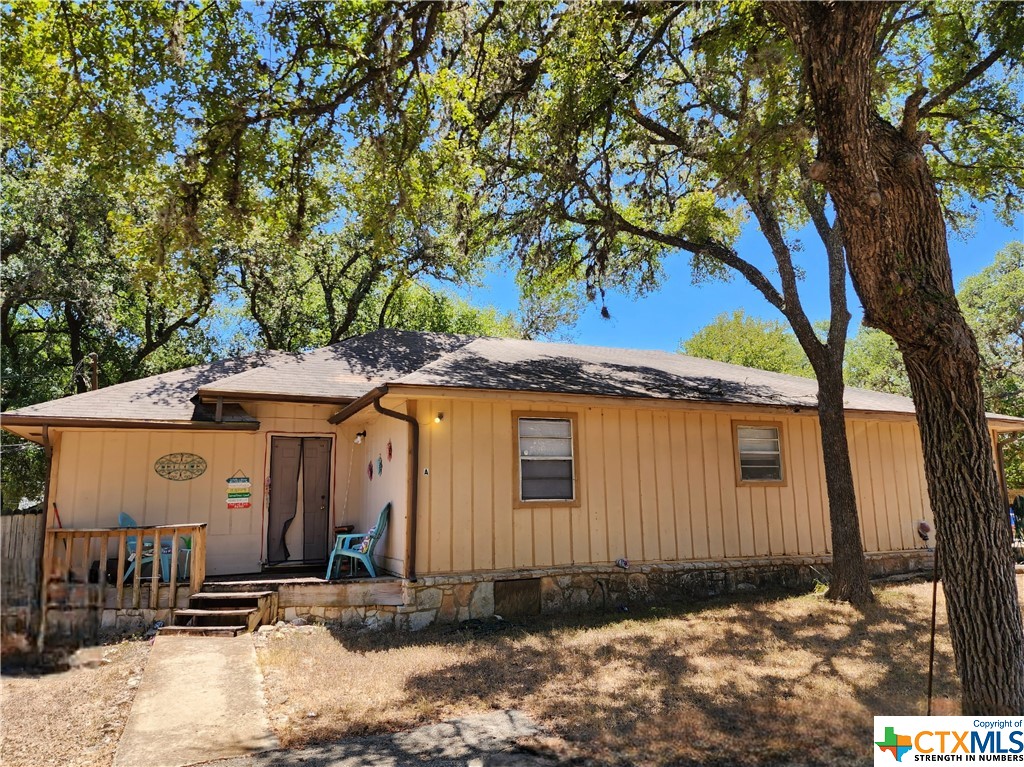 a front view of a house