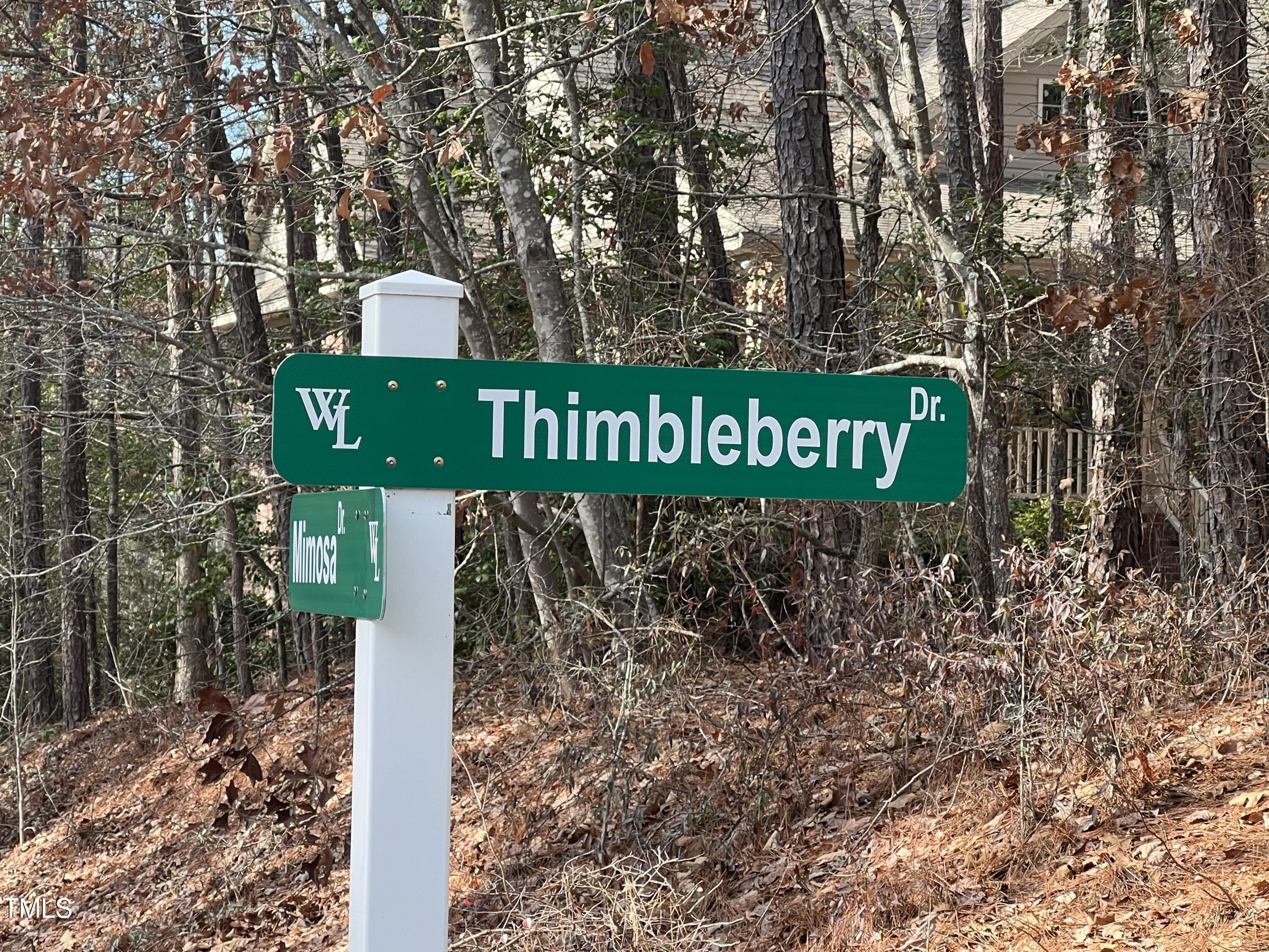 a view of a street sign under a large tree