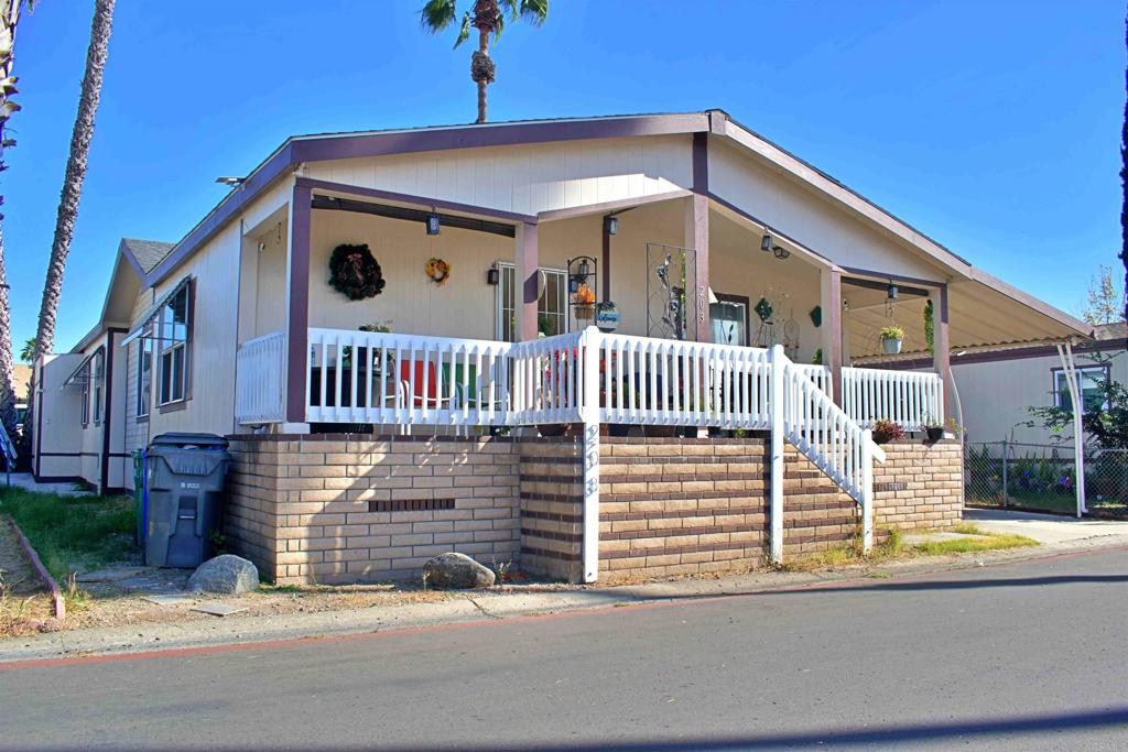 a view of a house with a balcony