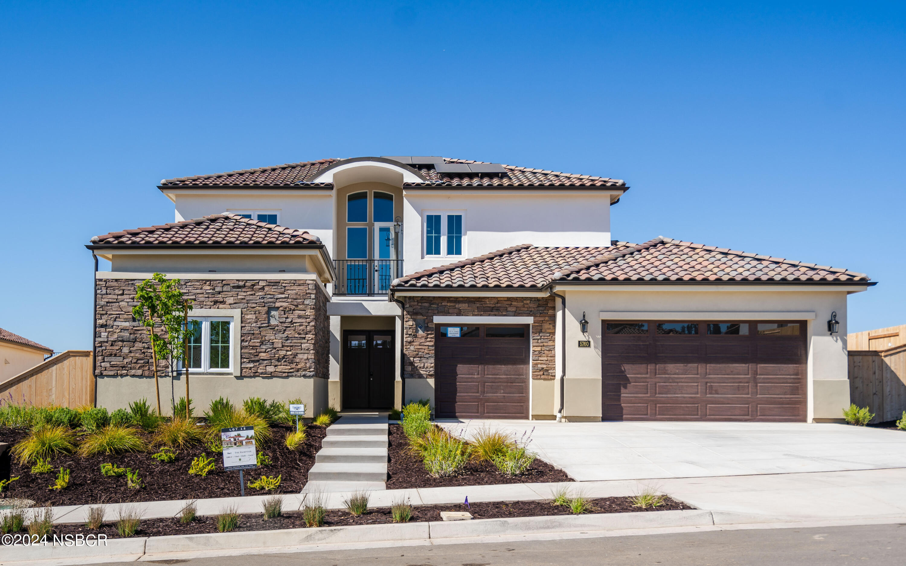 a front view of a house