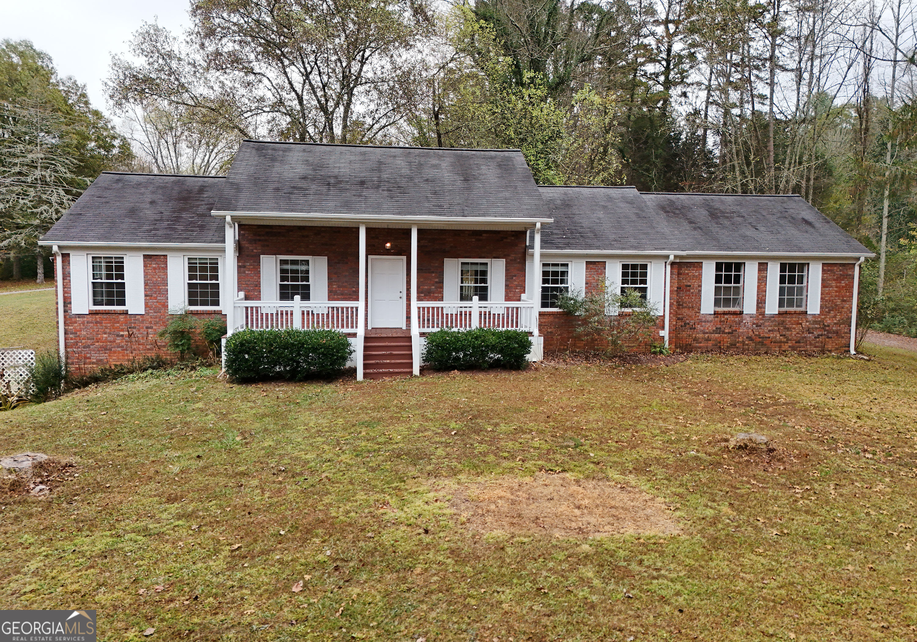 front view of house with a yard