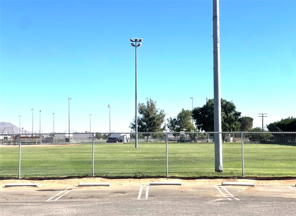 Baseball field view