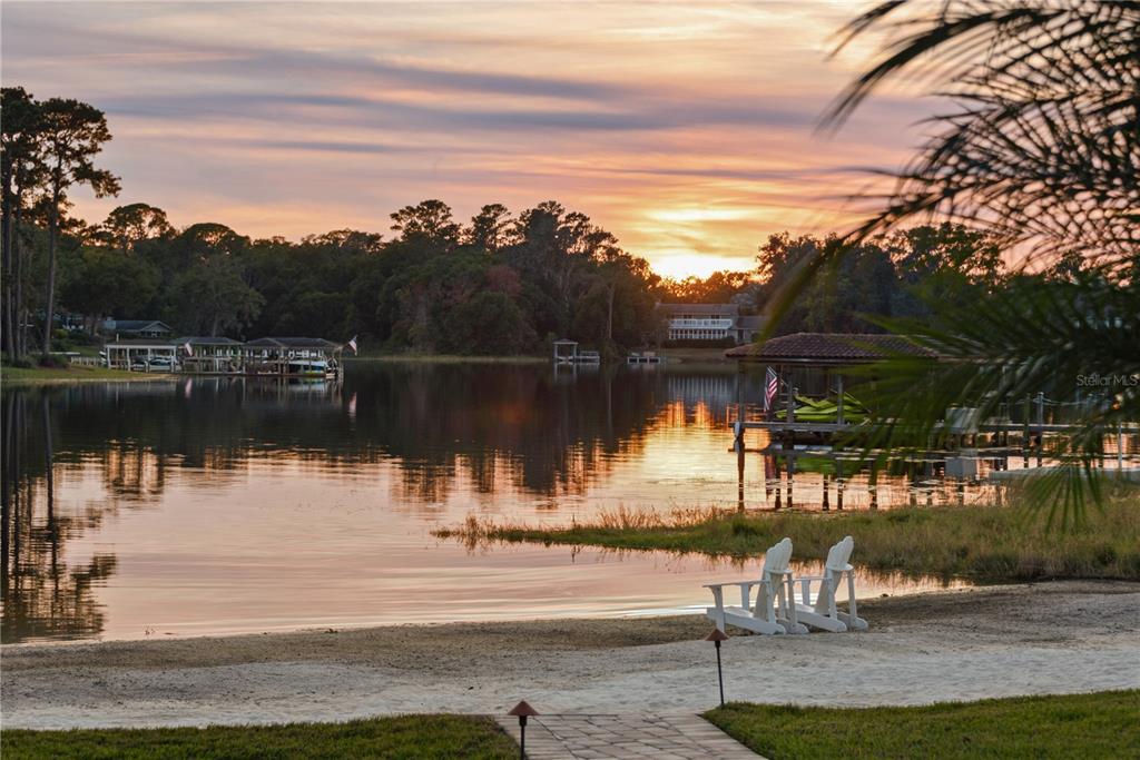 Stunning sunset on Big Lake Mary