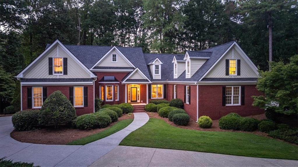 front view of house with a yard