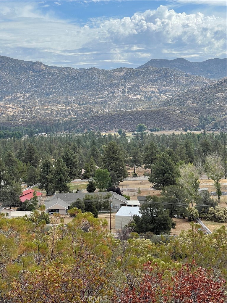 a view of lake and mountain