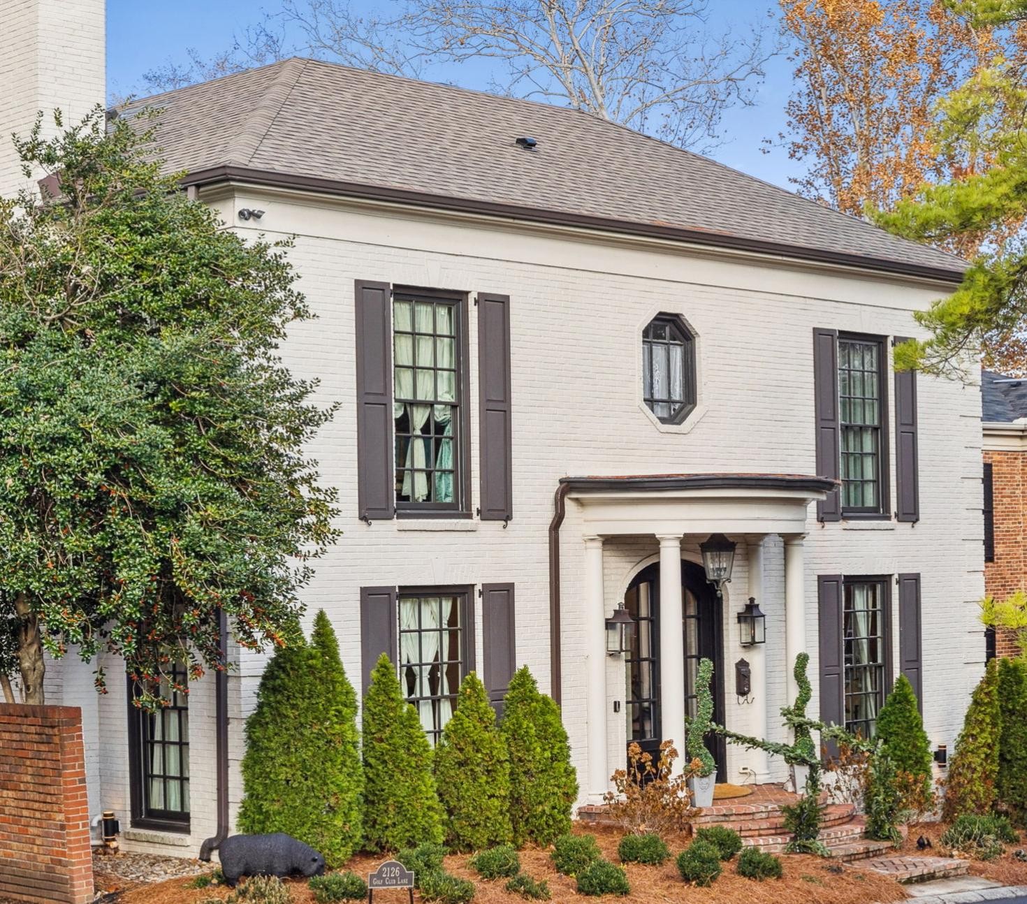 Welcome to 2126 Golf Club Lane. The recently renovated home sits in Gloucester Square, a 41 home gated community of Golf Club Lane in Nashville's Green Hills' neighborhood.