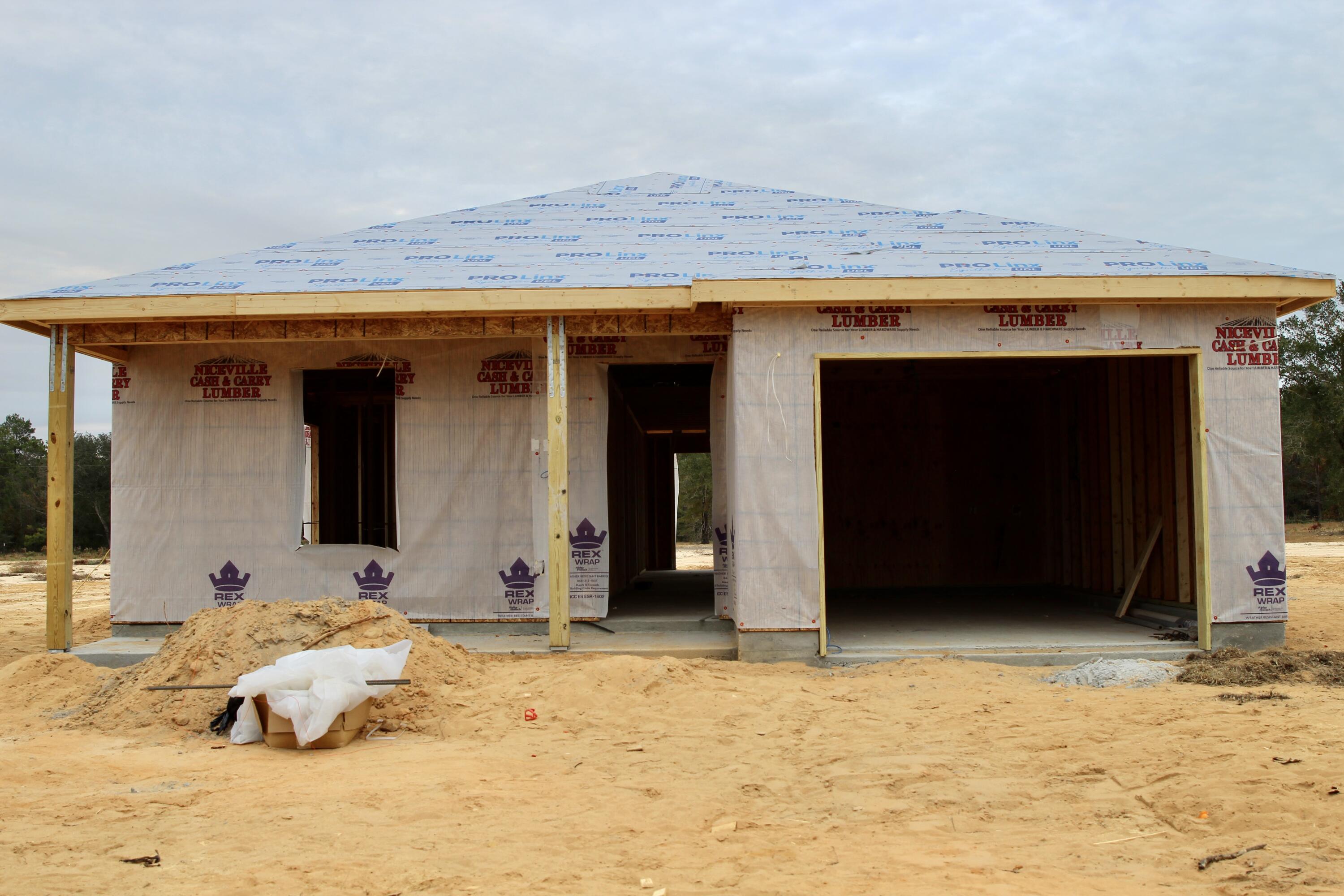 a front view of a house