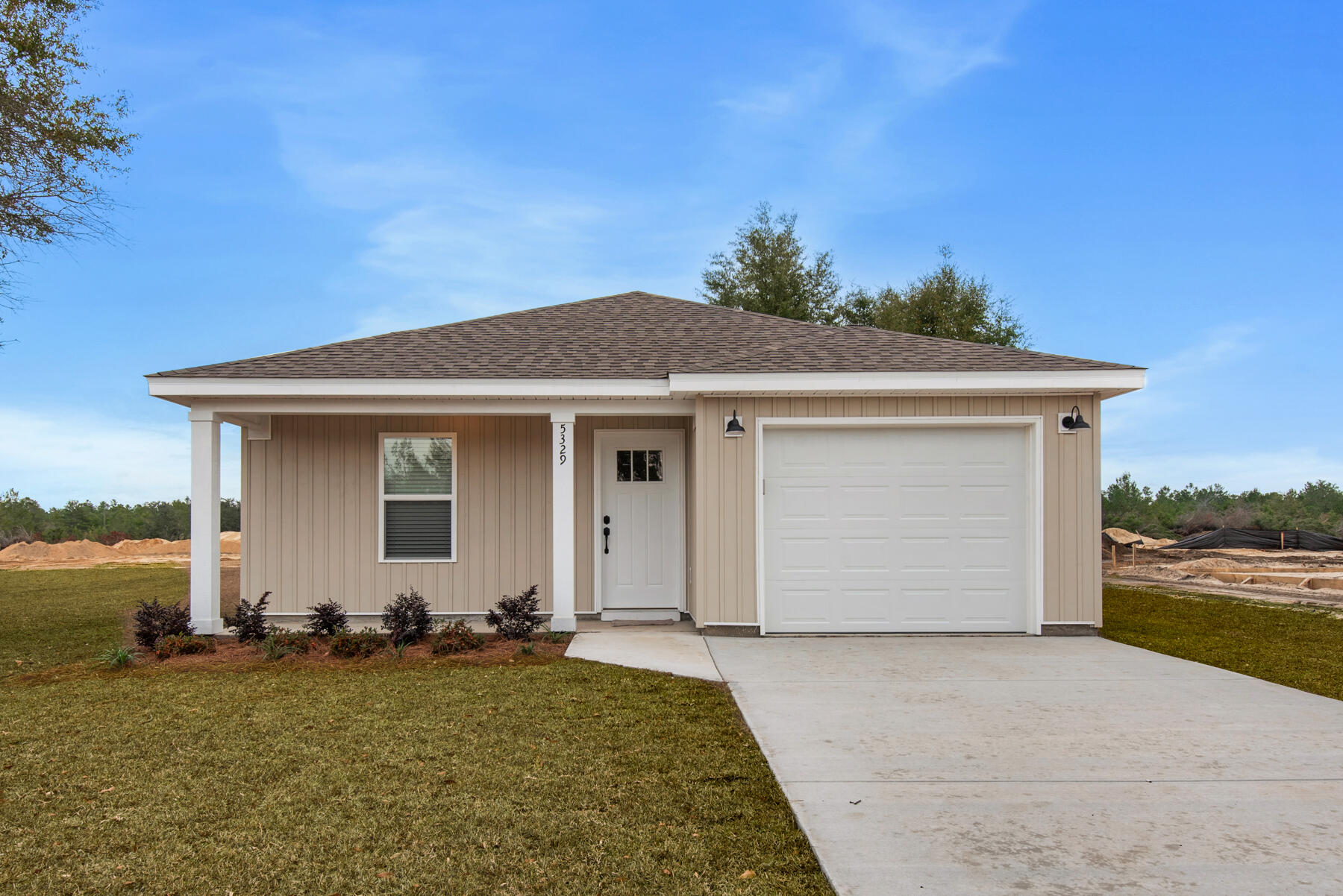 a front view of house with yard