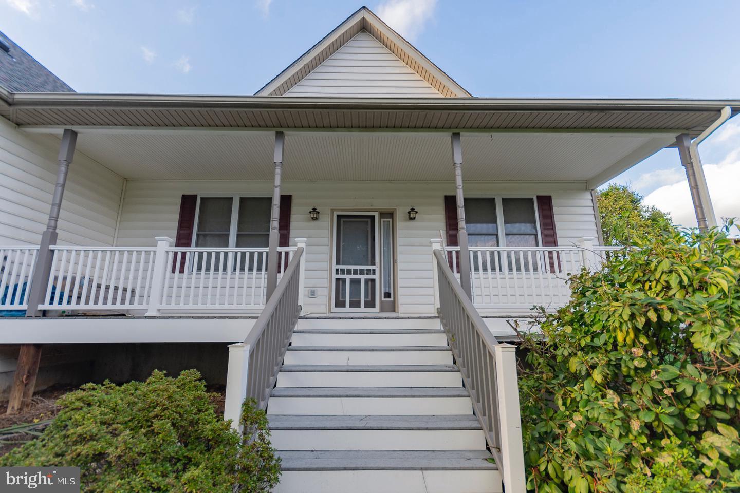 a view of a house with a balcony