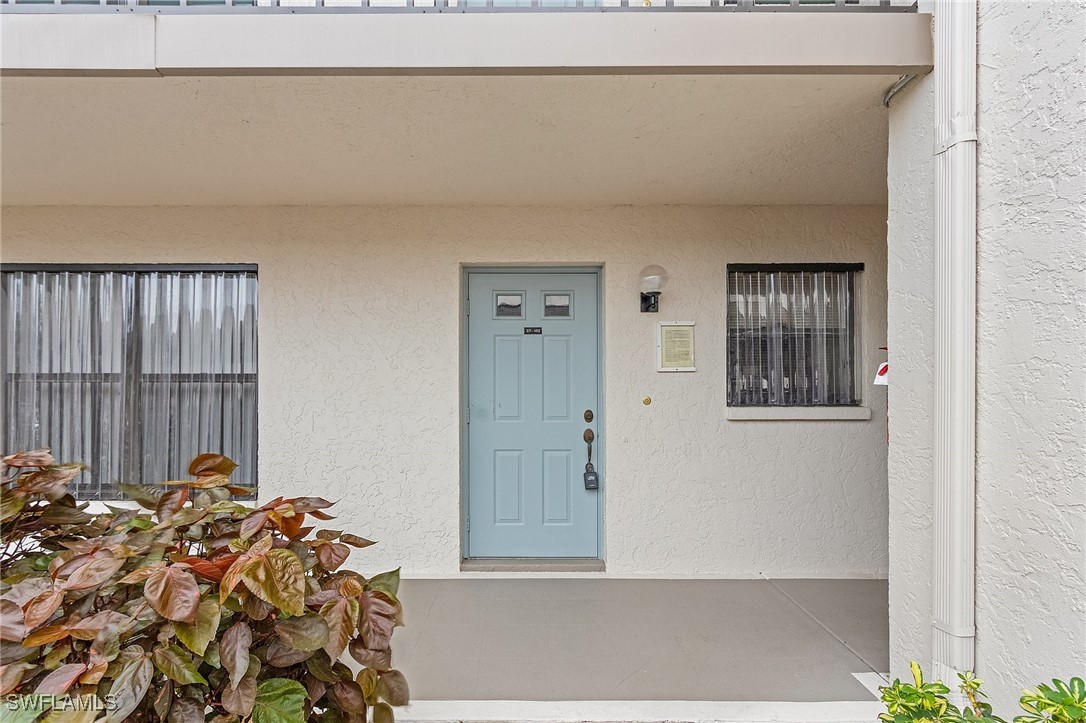 a view of front door