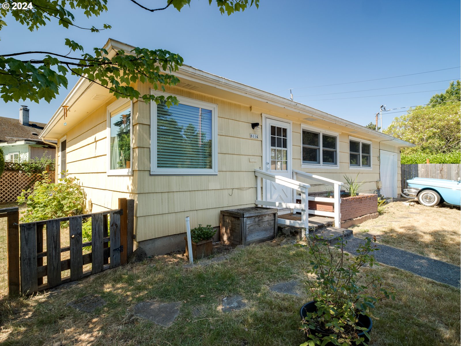 a view of a house with a patio