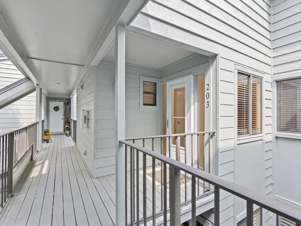 a view of a house with wooden floor