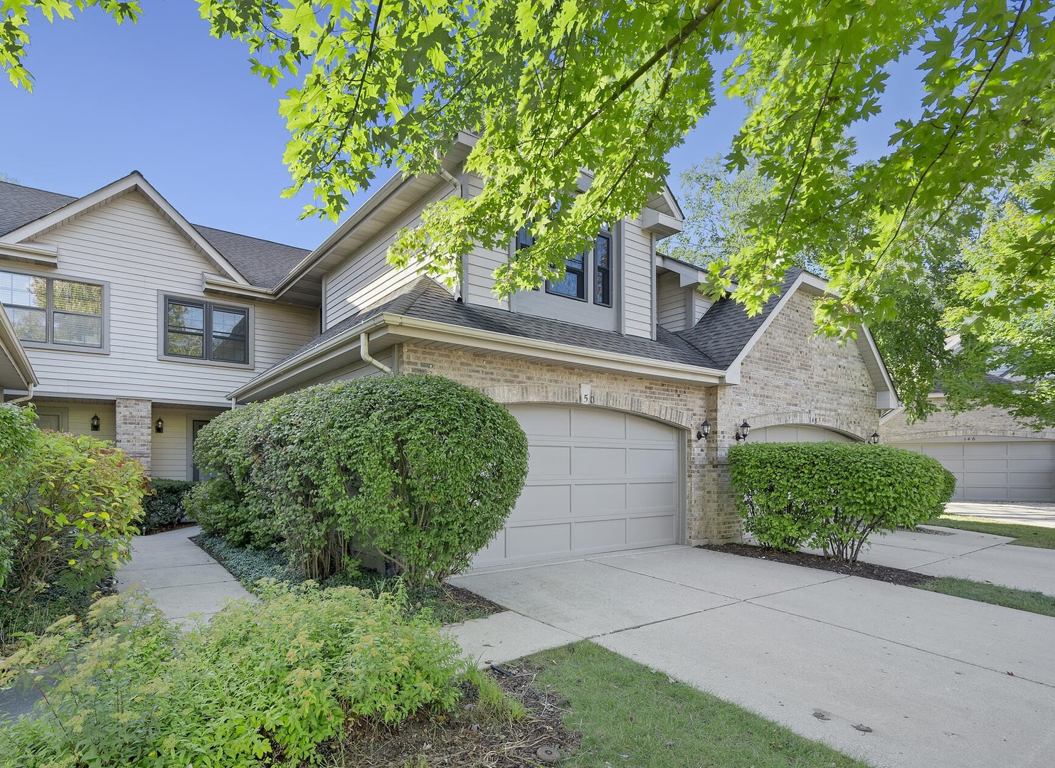 a house view with a outdoor space