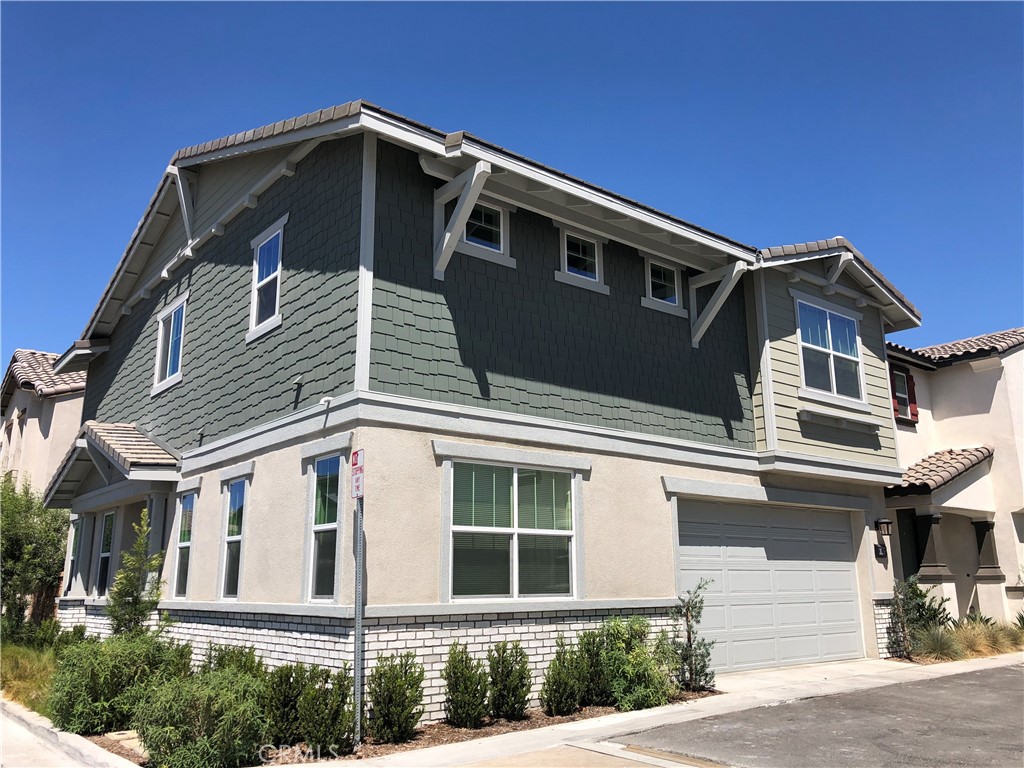 a front view of a house