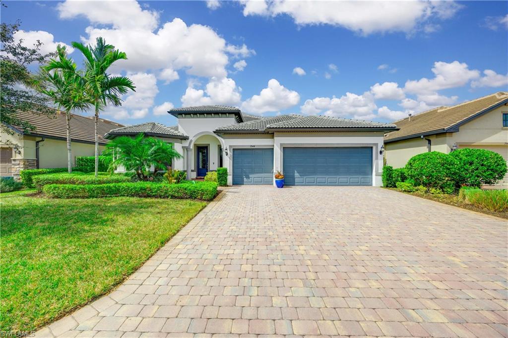 a front view of house with yard