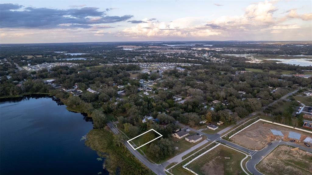 an aerial view of multiple house