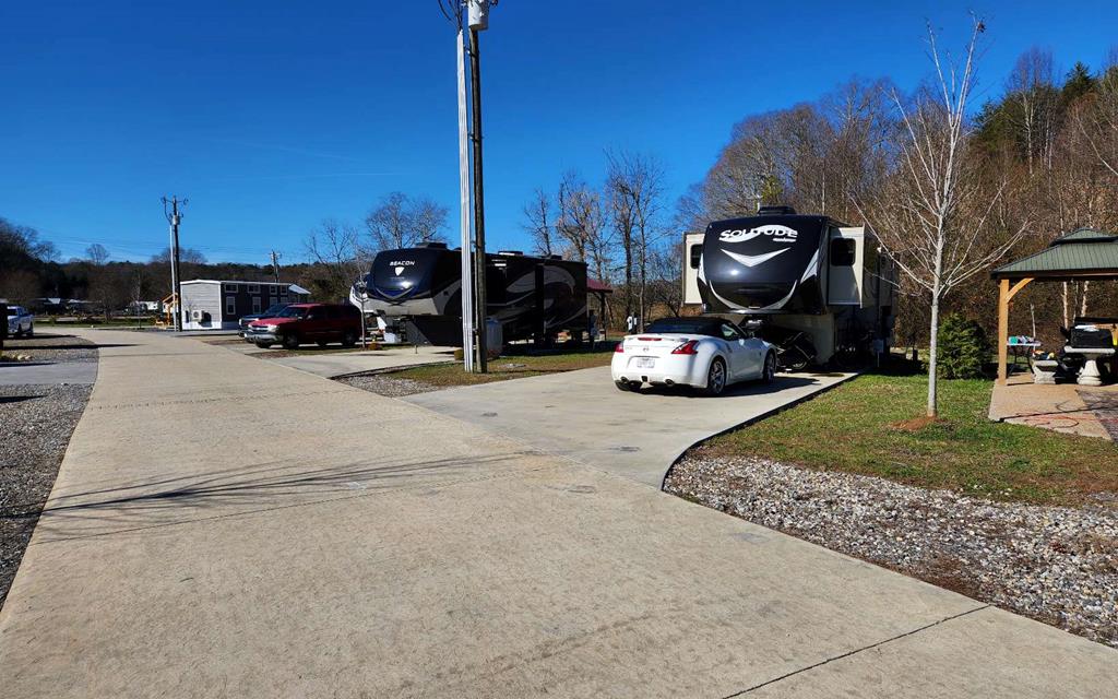 a car parked on the side of the road