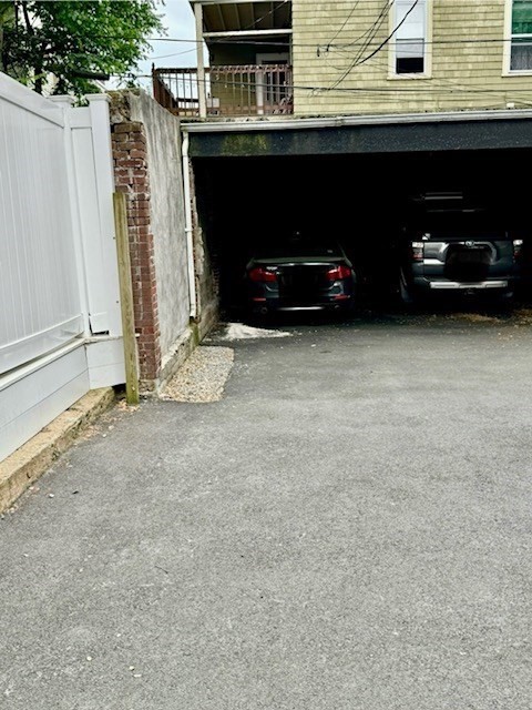 a car parked in front of a building