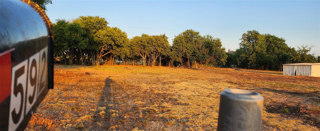 a view of back yard of the house