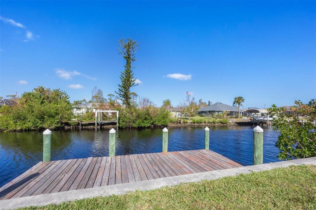 a view of a lake with houses