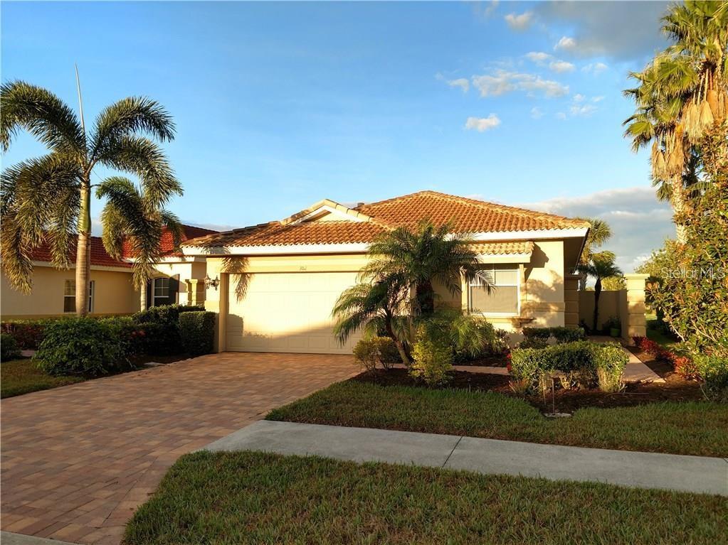 a view of a house with a patio