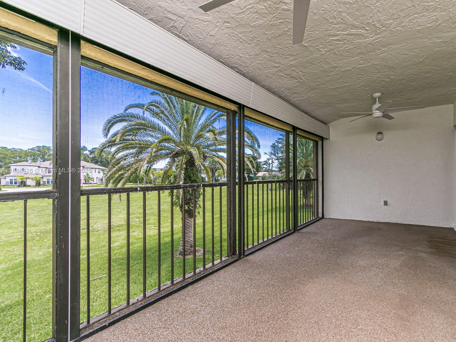 a view of a porch