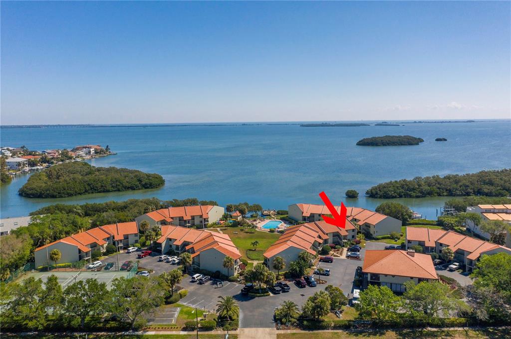 an aerial view of a houses with outdoor space