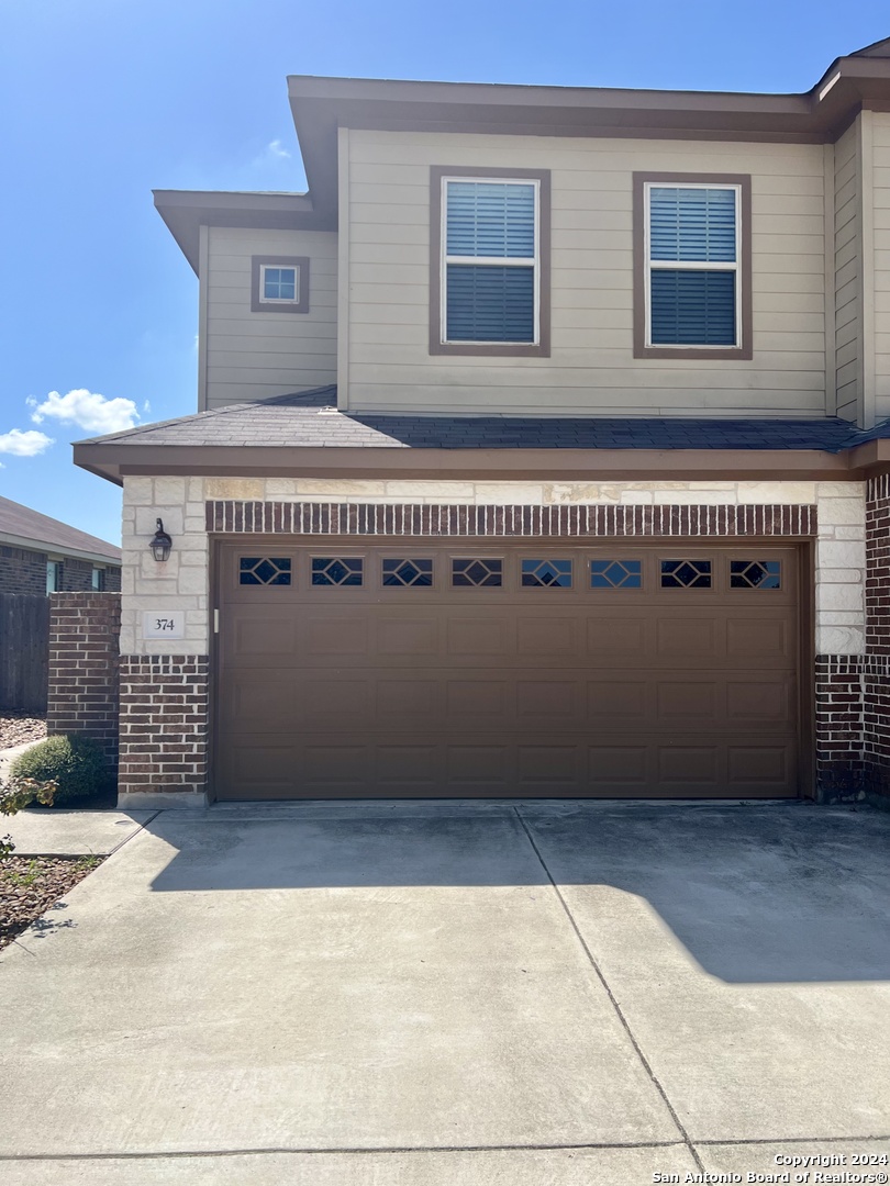 a front view of a house