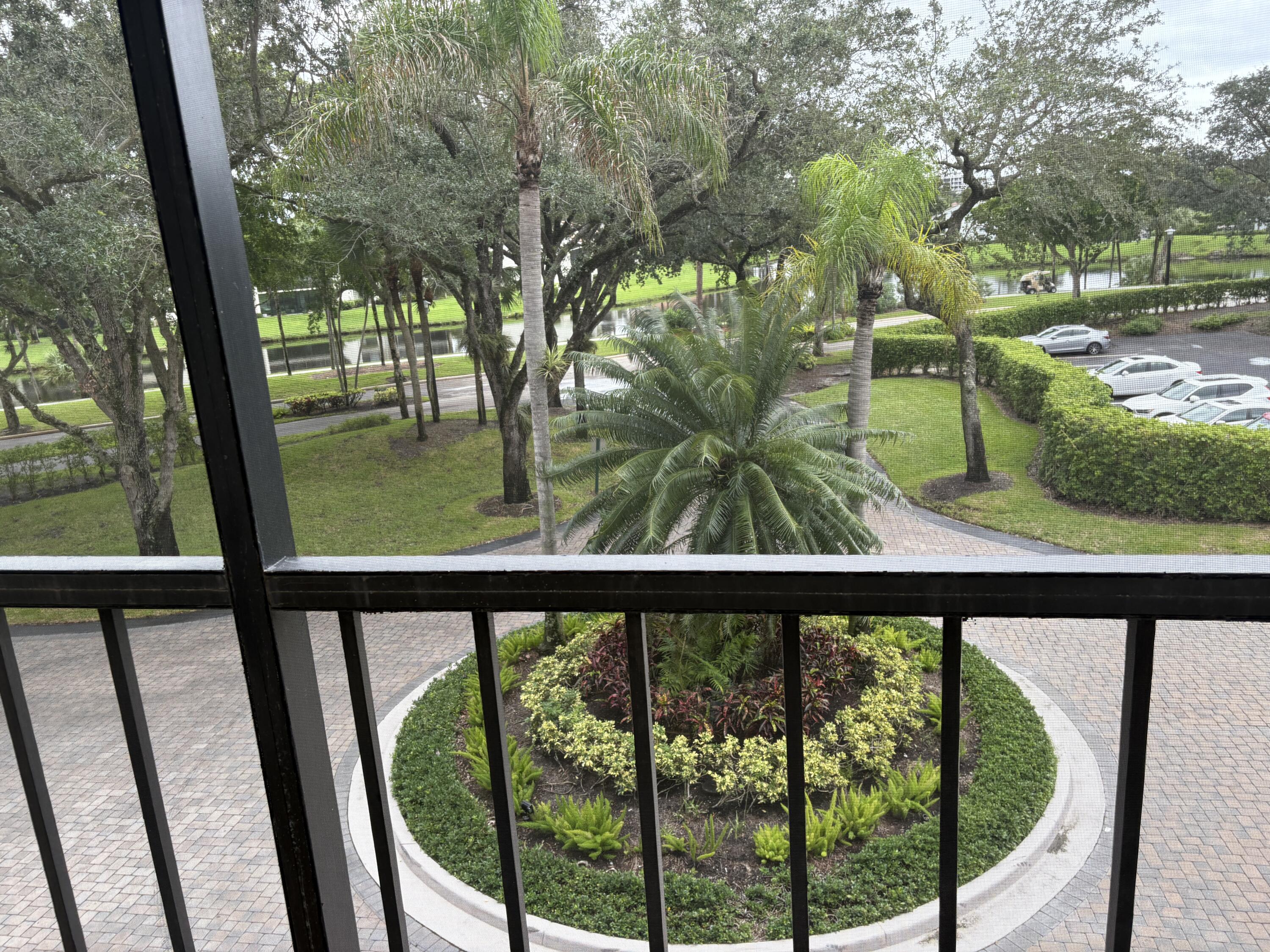 a view of backyard from deck