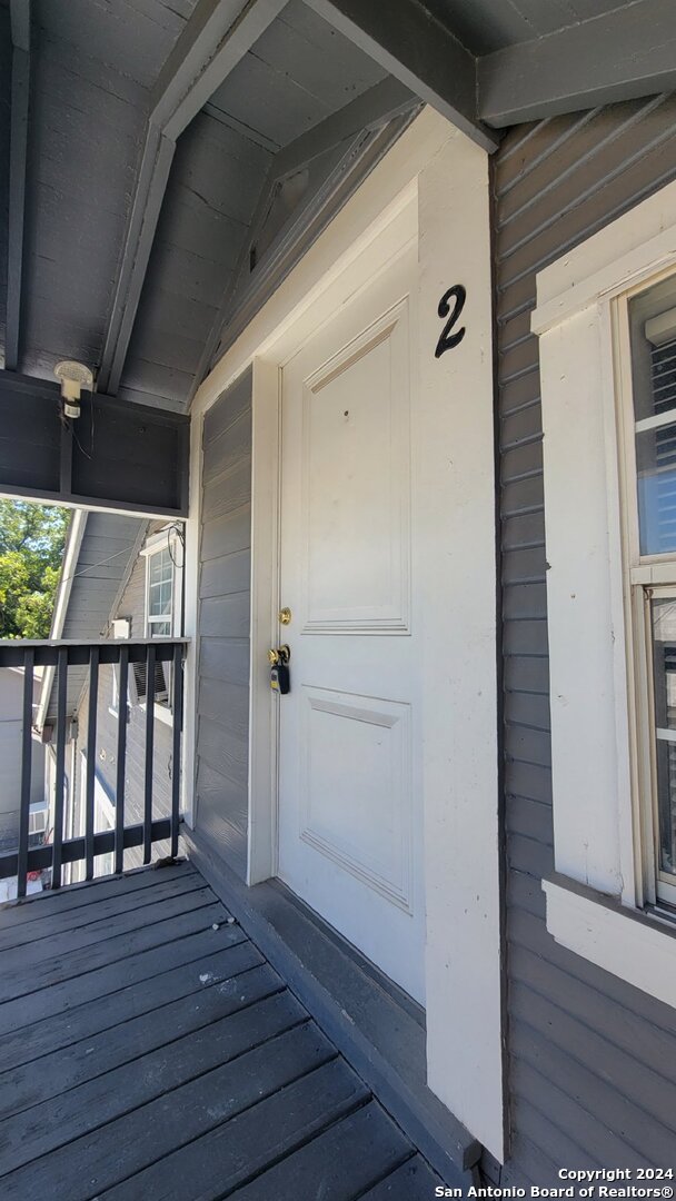 a view of front door