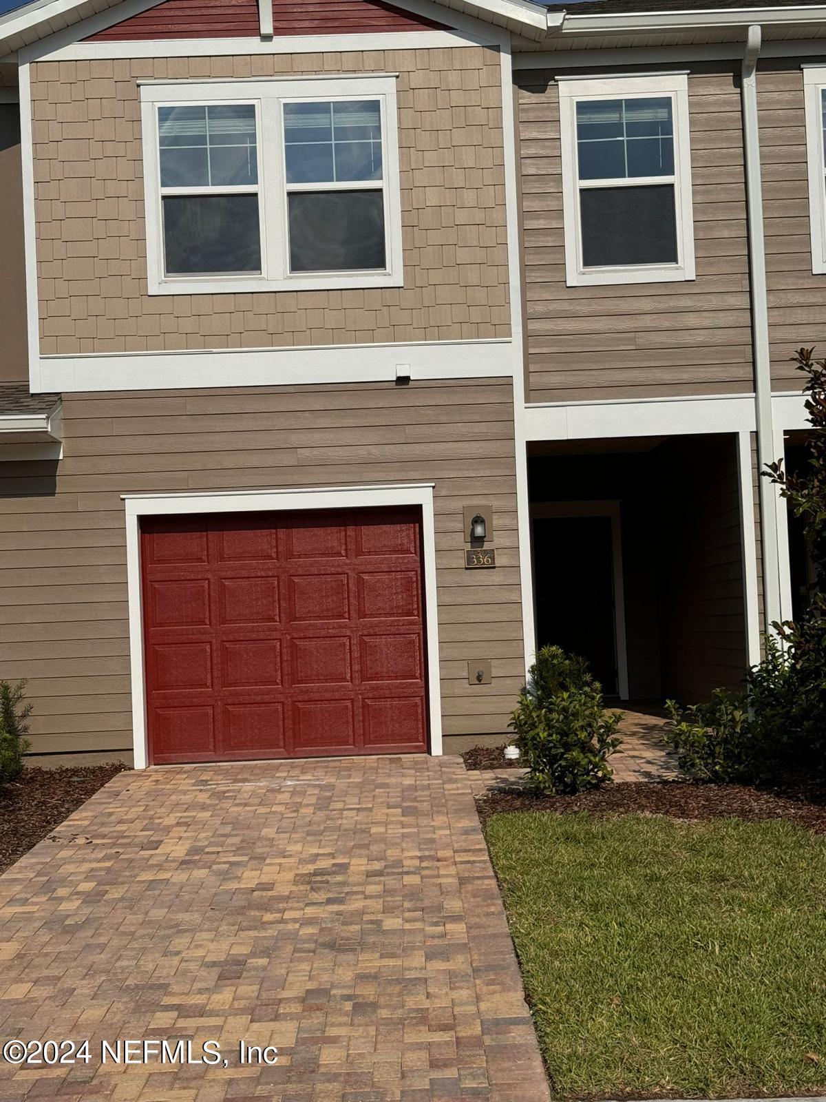 a front view of a house