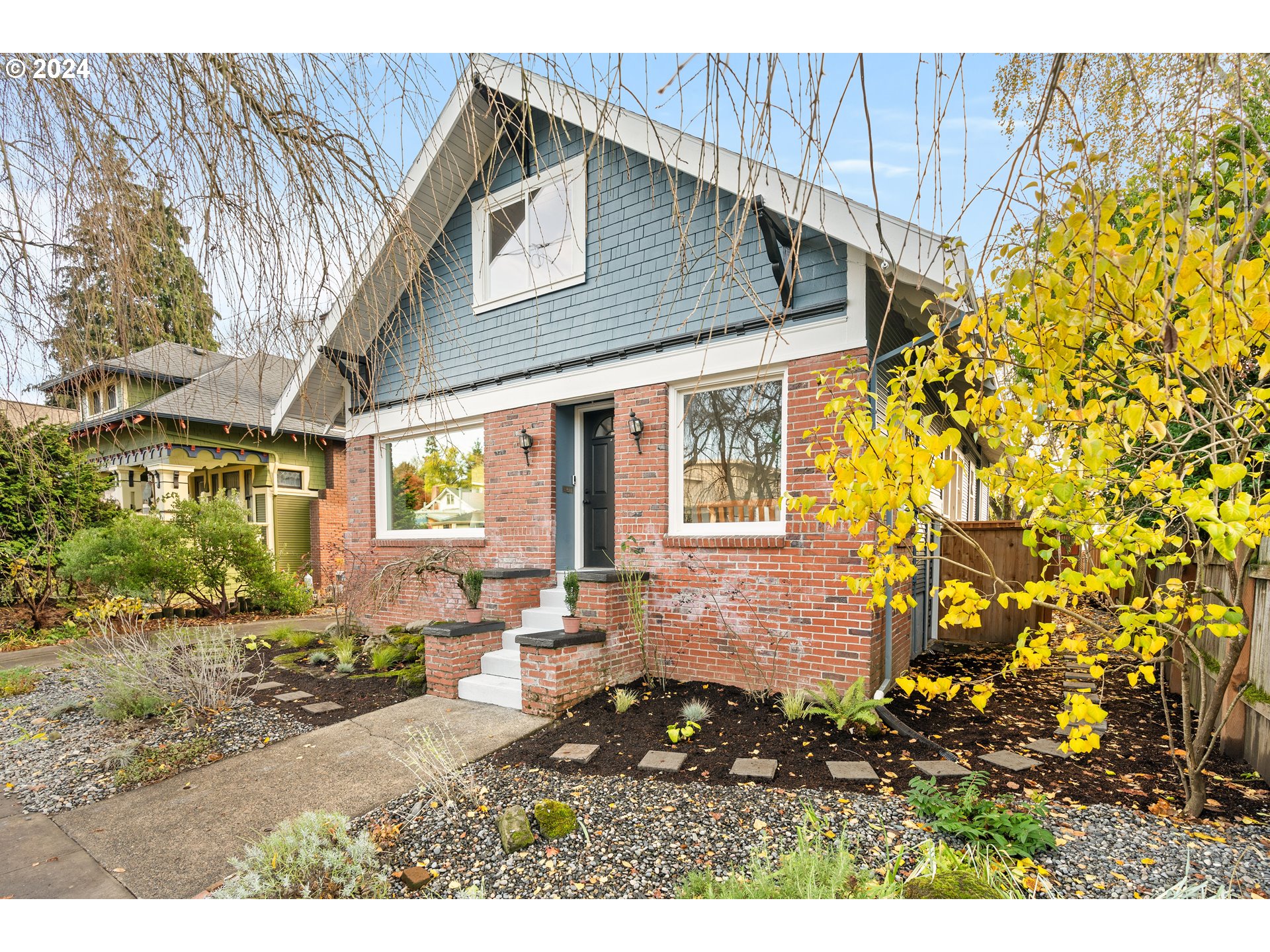 a view of a house with a patio