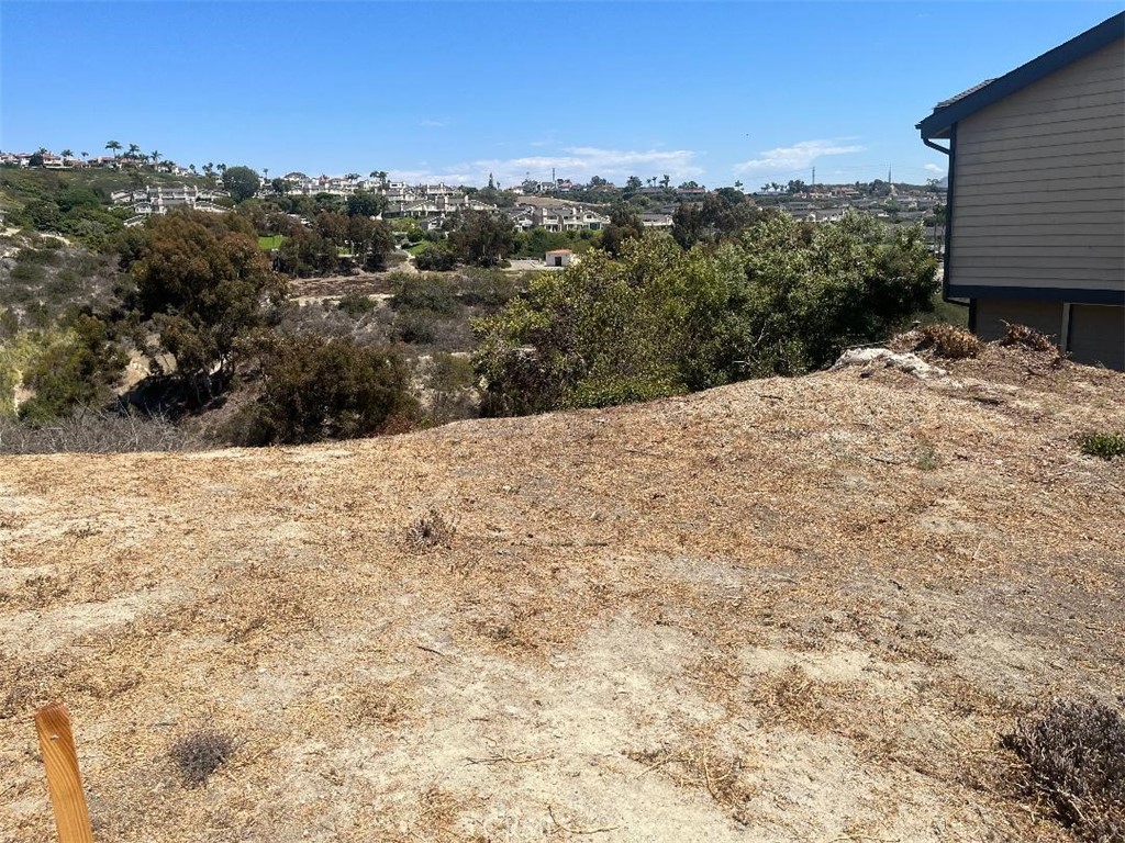 a view of a backyard of a house