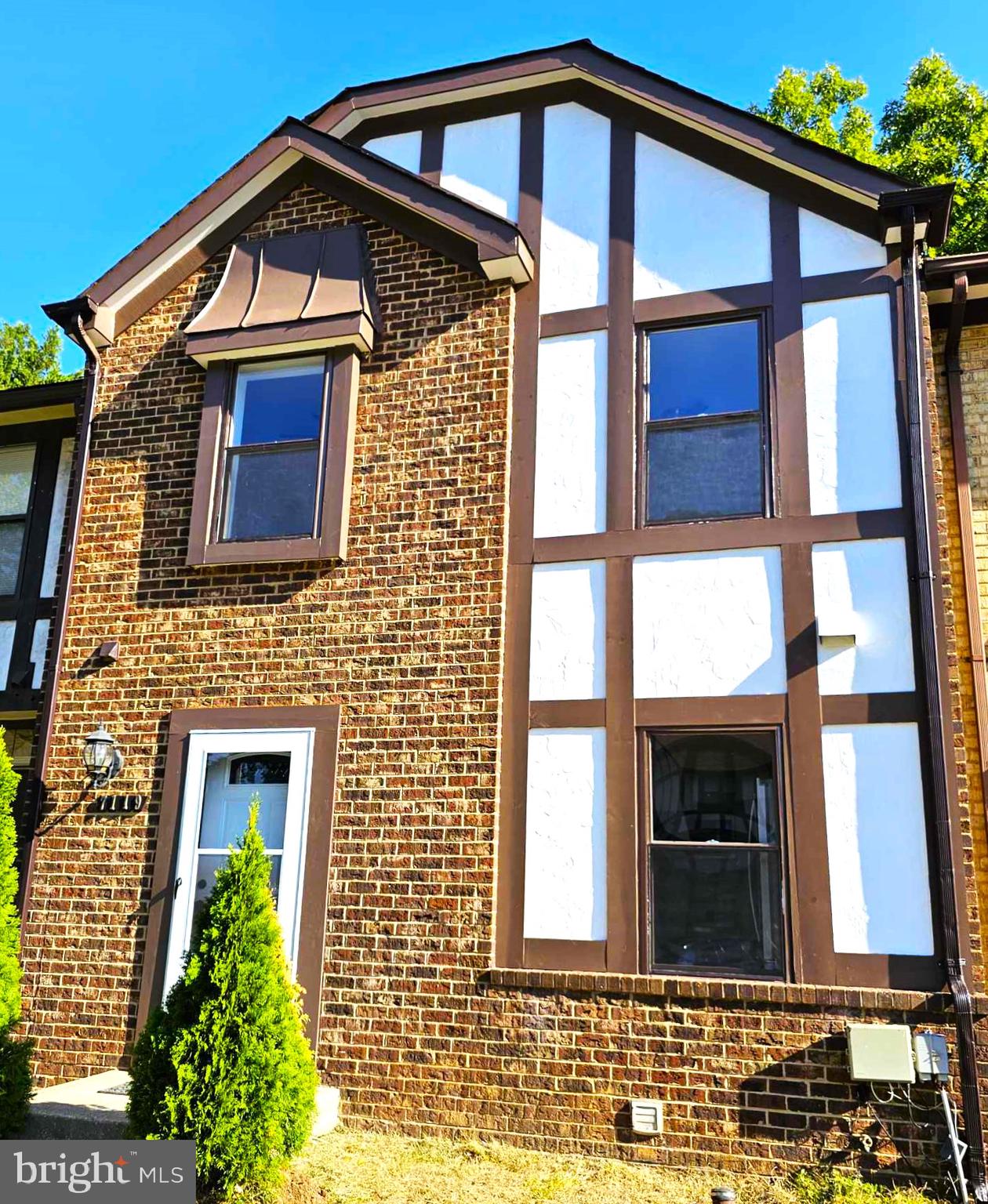 a front view of a house