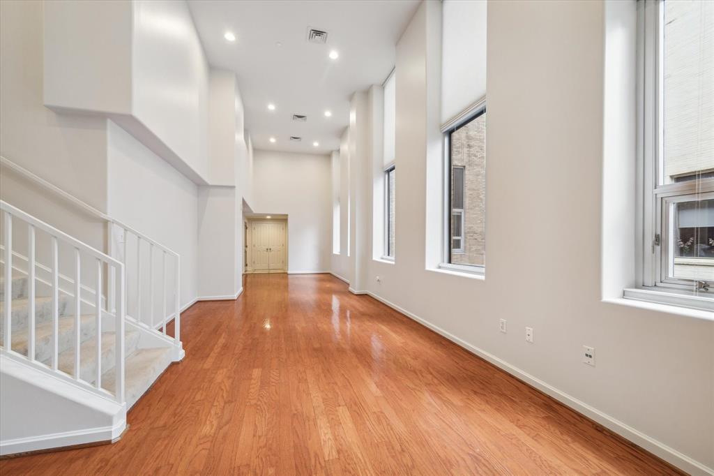 a view of an empty room and window