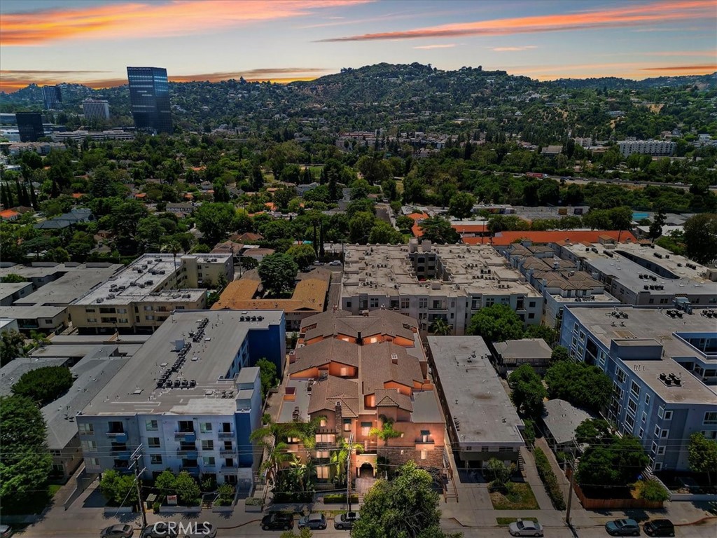 an aerial view of multiple house