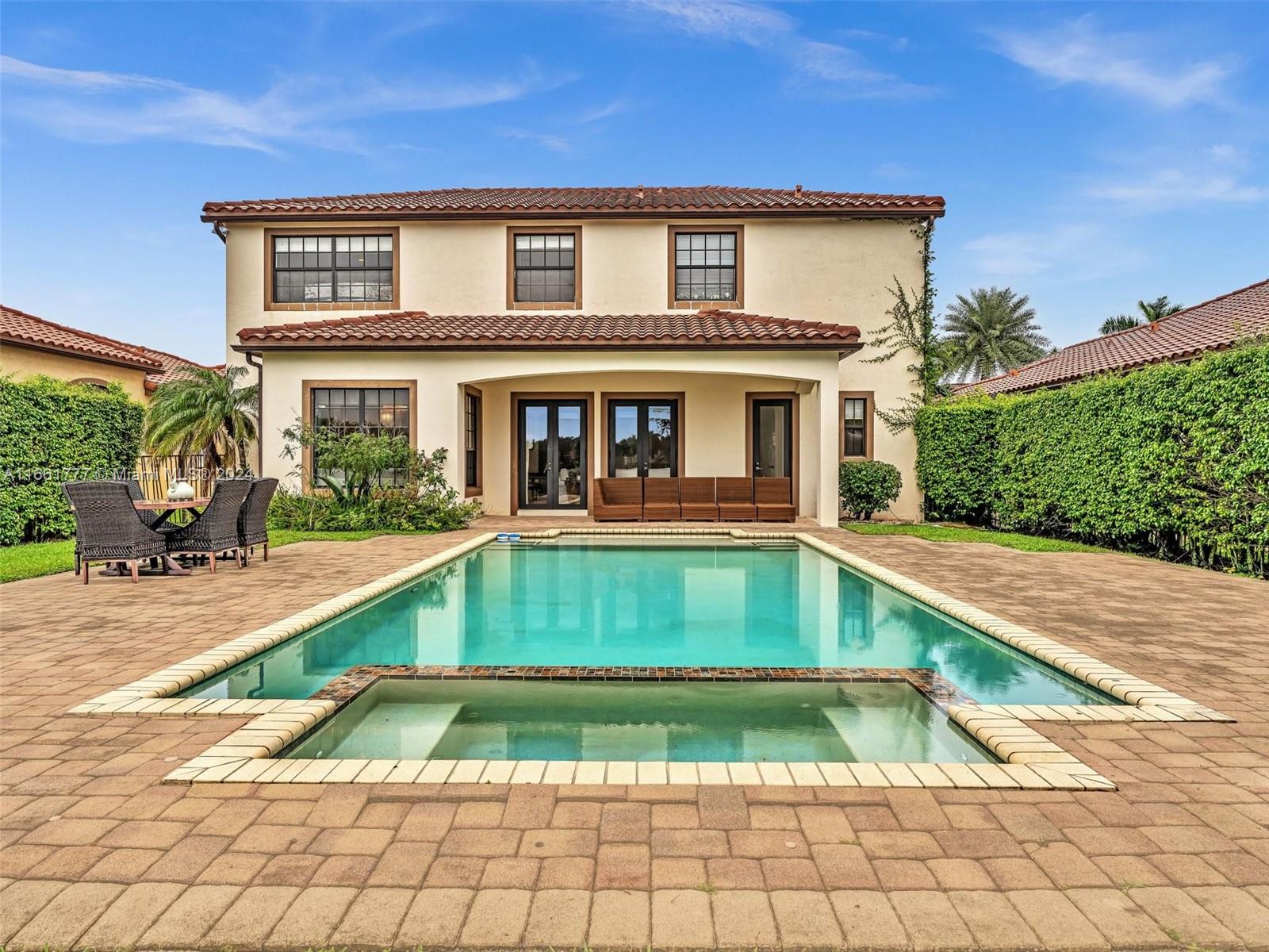 a house view with a outdoor space